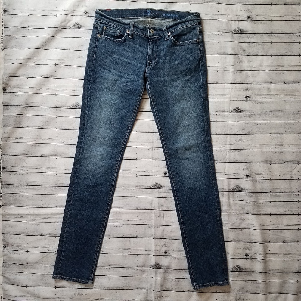 7 For All Mankind | Skinny jeans w/ rhinestones